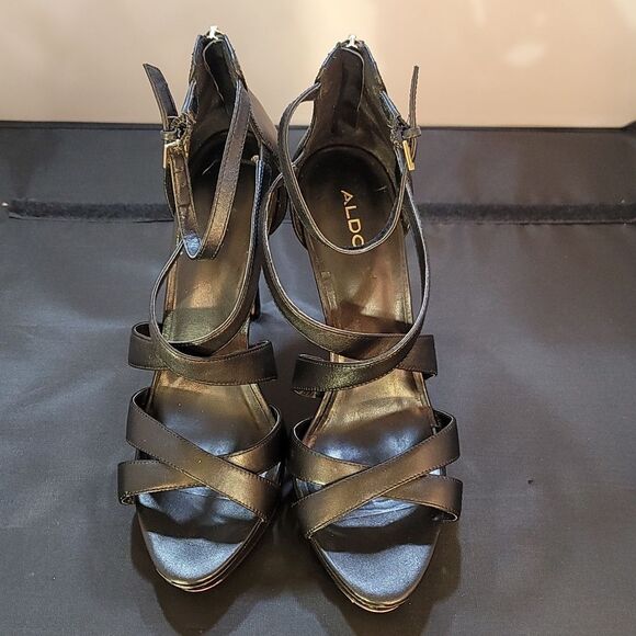 ALDO PLATFORM CRISS-CROS HIGH HEEL STILETTOS SANDAL - Picture 1 of 14